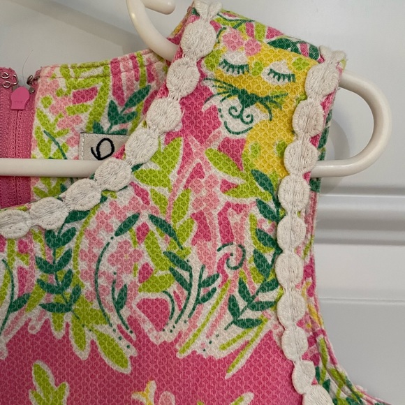 Lilly Pulitzer White Tag 6X Girls Dress Giraffe and Tigers - Picture 5 of 8